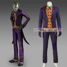 2016 Manles Batman Arkham Knight Joker Cosplay Costume Batman Costume Adult Cosplay Batman Joker Costume Custom Made printio batman