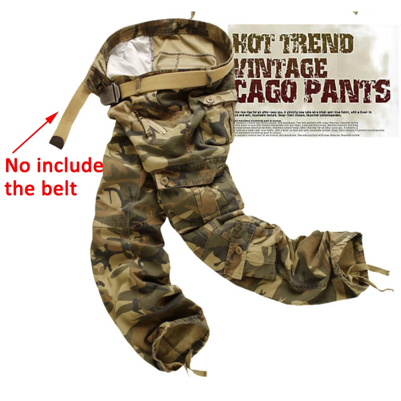 Acampar al aire libre senderismo Camo pantalones desgaste de Nylon resistente recta pantalones de Trekking de montaña pesca al aire libre