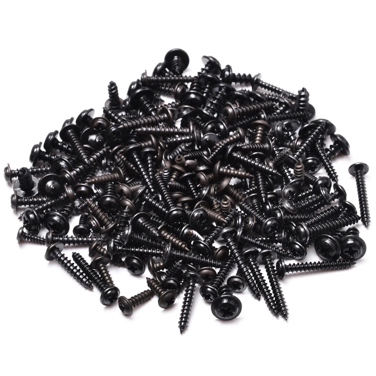 

Mayitr 210pcs/set Black Carbon Steel Hex Spacers Self-tapping Screws Flange Pozi Pan Assorted Kit With Plastic Box