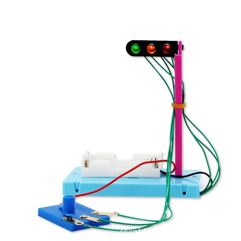 traffic light Science educational toy DIY handmade Scientific experiments Discovery Toys science kits best gifts for kids child
