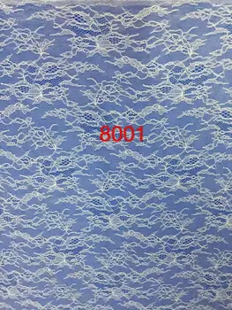 

Popular Stretch eyelash lace fabric off white wedding skirt embroidered cloth curtains decorated wedding