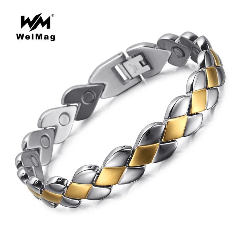 Купить высококачественные модные мужские магнитные браслеты welmag