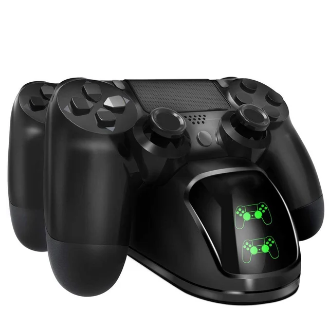 PS4 Slim proデュアルコントローラー充電器,LEDインジケーター付きUSB 