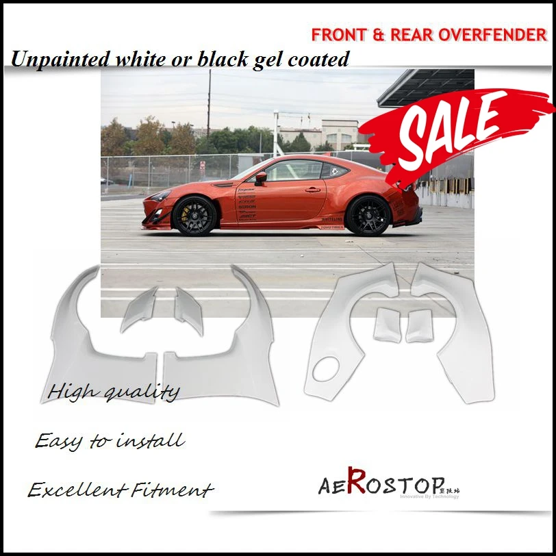 

FT86 GT86 FRS BRZ ROCKET BUNNY VER.1 FRONT & REAR FENDER FLARE FRP FIBER GLASS