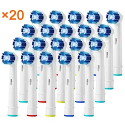 20 шт.. Сменные электрические зубные щётки для Braun Brush Heads Advance power/Pro Health/Triumph/3D Excel/Vitality