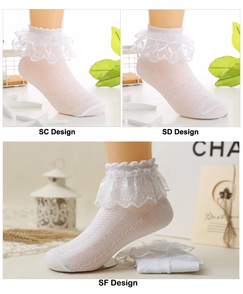 Тонкие летние хлопковые сетчатые носки принцессы белого и розового цвета с кружевными оборками для маленьких девочек детские дышащие короткие носки до щиколотки