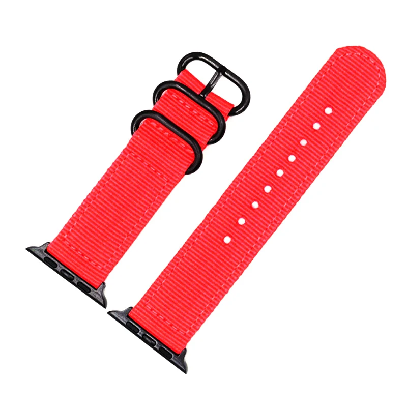 Colorful Apple Watch Nylon Watchband for Series 44/40MM 42/38MM fabric-like strap iwatch 4/3/2/1 wrist band nylon watchband New