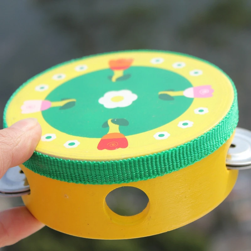 Родитель-ребенок детская музыкальная игрушка детский музыкальный инструмент образование подарок на день рождения барабан деревянный детский барабан музыкальный инструмент