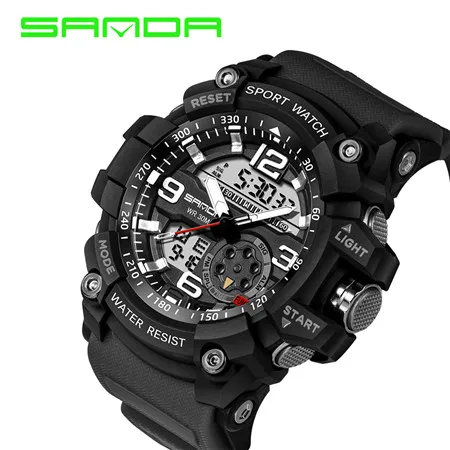 

Mens Watches 2016 SANDA Fashion Watch Men G Style Waterproof Sports Military Watches Shock Luxury Analog Digital Sports Watches