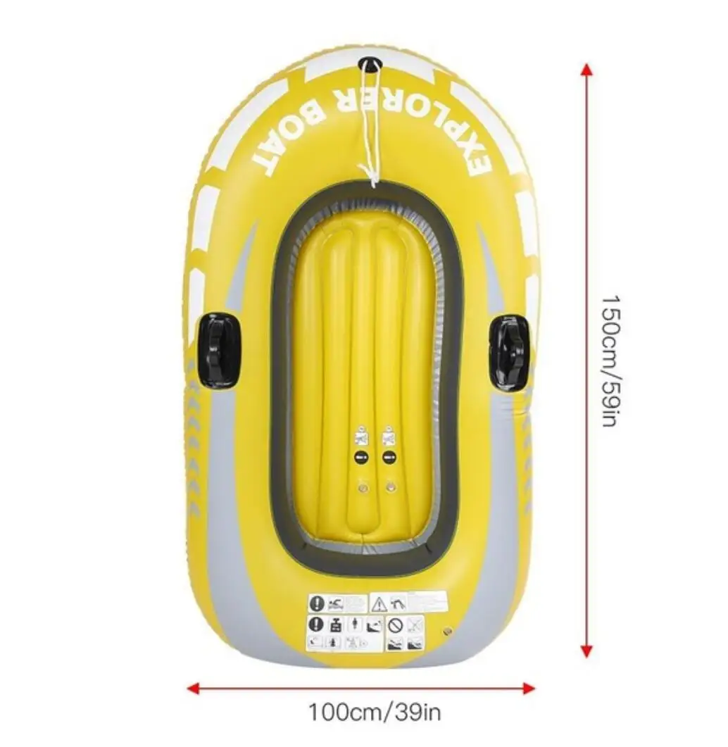 قارب قابل للنفخ قارب كاياك 1/2 شخص 55 كجم/90 كجم التجديف الهواء قارب الانجراف الغوص الصيد قارب ارتداء مقاومة إكسبلورر قارب ؟ قارب قابل للنفخ قارب كاياك 1/2 شخص 55 كجم/90 كجم التجديف الهواء قارب الانجراف الغوص الصيد قارب ارتداء مقاومة إكسبلورر قارب ؟