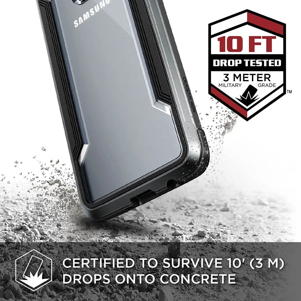Чехол X-Doria Defense Shield для samsung Galaxy S9 S9 Plus, защитный чехол в стиле милитари из алюминия