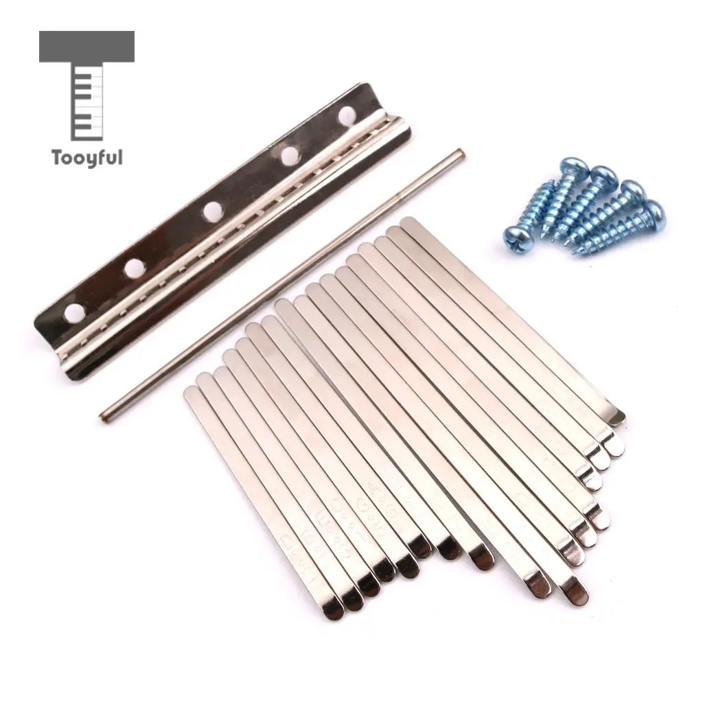MagiDeal Musical Steel Keys for 17 Note Kalimba African Mbira Thumb Piano Finger Percussion
