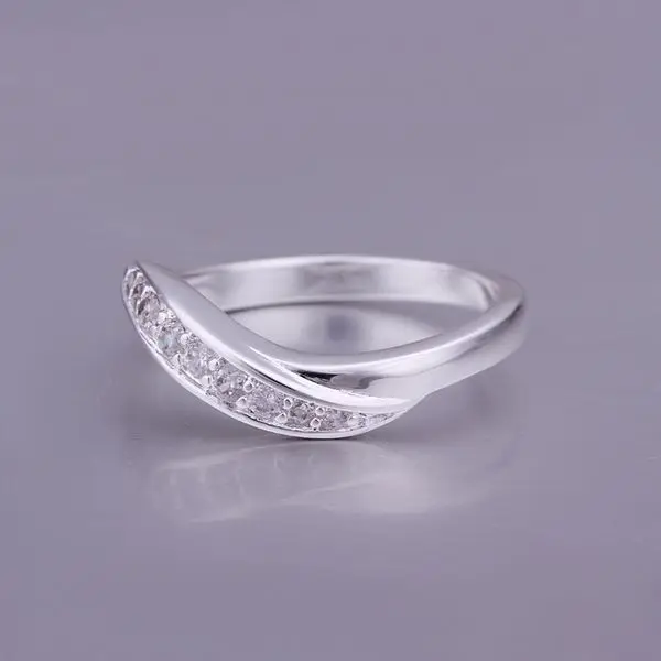 Ювелирное изделие, посеребренное Ювелирное кольцо, модное, посеребренное, циркон, для женщин и мужчин, кольцо на палец, высокое качество SMTR159
