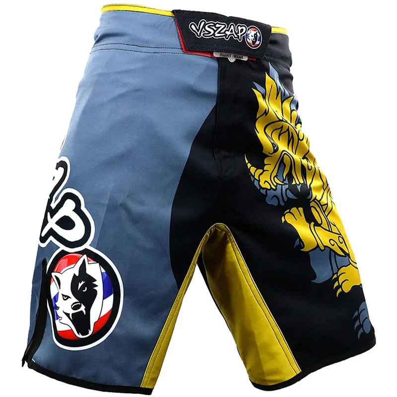 VSZAP шорты для фитнеса спортивные мужские боевой внешний вид Чехол для тренировочной боксерской груши шорты UFC бой беговые шорты быстросохнущие сверхлегкие