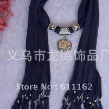 Сплав Подвеска в виде слонов ожерелье однотонный шарф профессиональный шарф сердце кулон Профессиональный шарф 24 шт