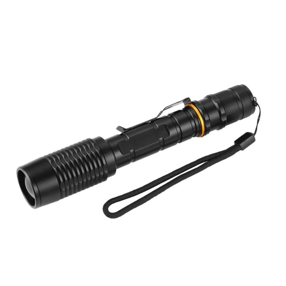 LED Flashlight Outdoor Camping Portable Mini Battery Powered 5 Mode Focus Adjustable Strong Light Torch Headlight | Лампы и освещение