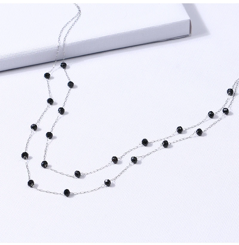 Badu Горячая Мода 2 слоя цепи ожерелья из нержавеющей стали винтажные простые ожерелья ювелирные изделия подарок заявление Новинка