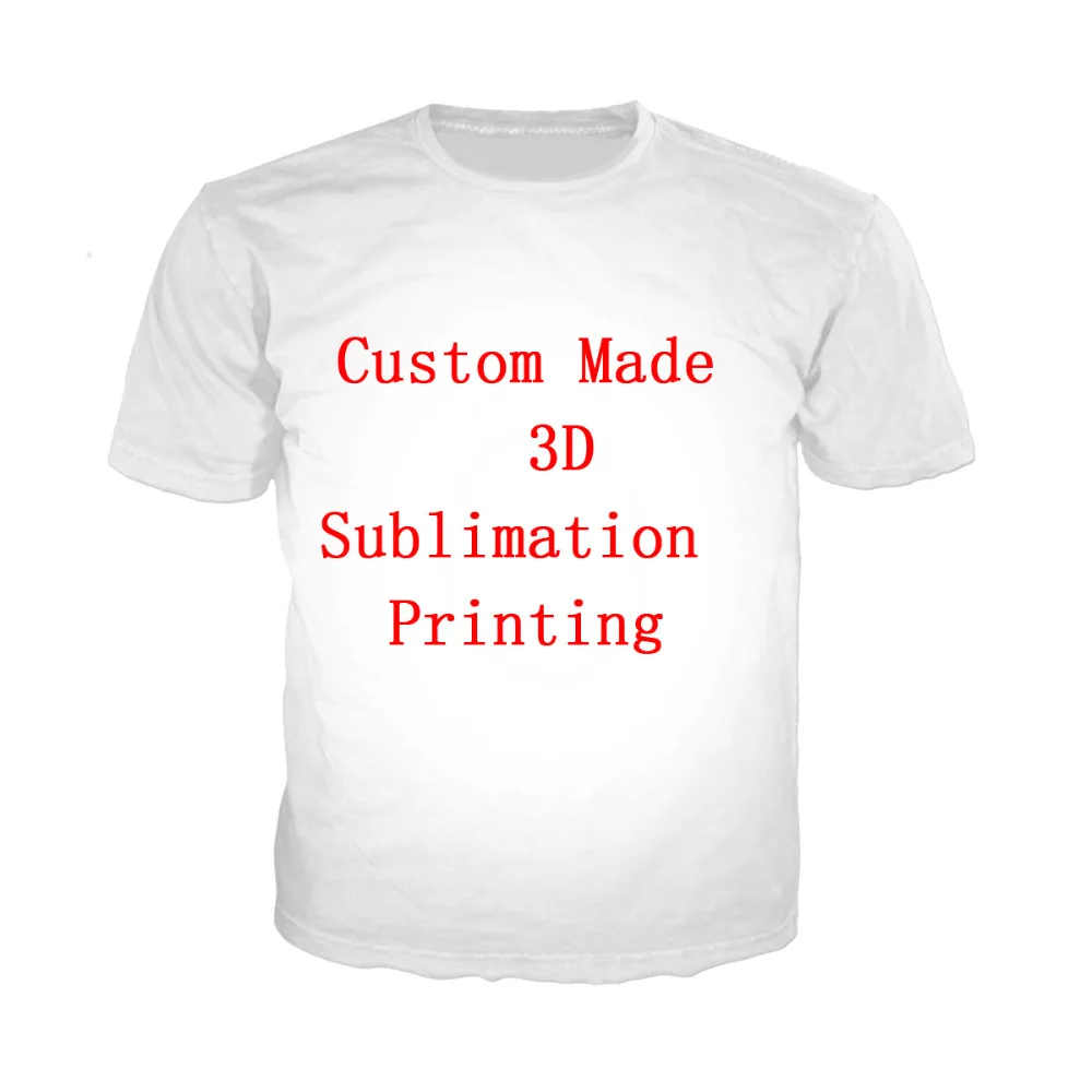 

LIASOSO Create Your Own Customer Design Anime/Photo/Star/You Want/Singer Pattern/DIY T-Shirt 3D Print Sublimation T Shirt X0732