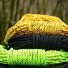 25FT ASOL Профессиональный Скалолазание Веревка для наружного туризма аксессуары спасательный круг скалолазание безопасность горные статические rope4-6mm