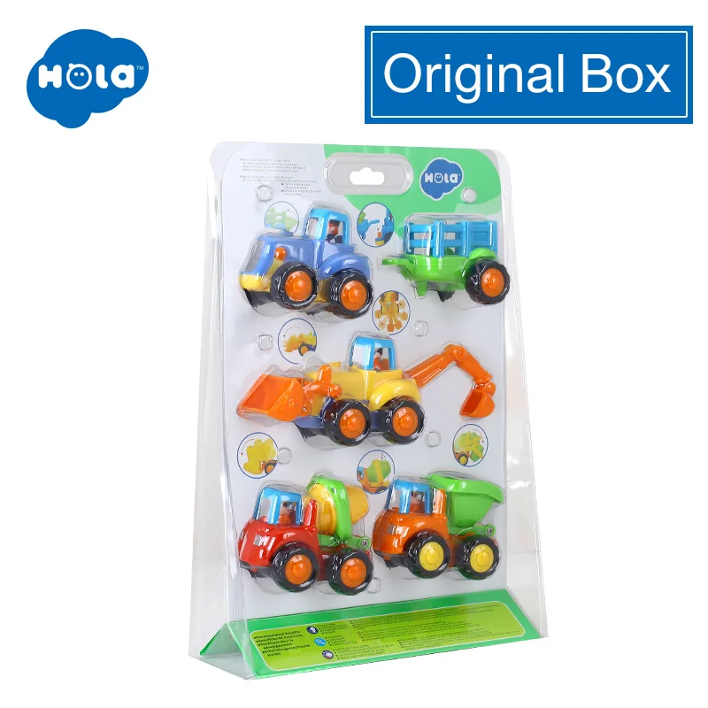 Детские инерционные машинки(набор из 4 шт.) производства Huile Toys - Цвет: ORIGINAL BOX