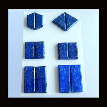

On sale,High quality,Natural 6 Pairs Of Lapis Lazuli fashion earring Cabochon Pairs,29X13X4mm,19x12x4mm,34.87g