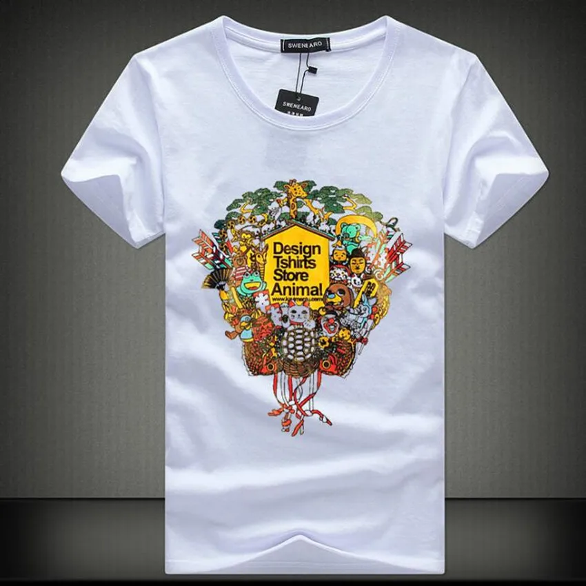 Buy Fashion new 3D printed T shirt men high end