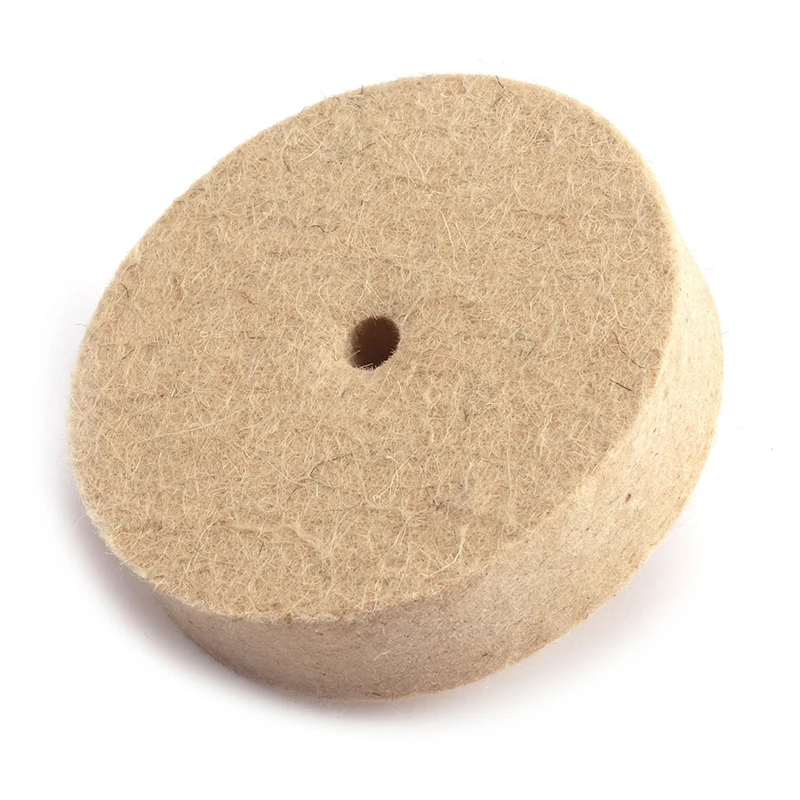 2pcs 6inch Wool Felt Buffing Polishing Wheel Wood Metal Grinding Polishing Pad Multifunction Abrasive Tools