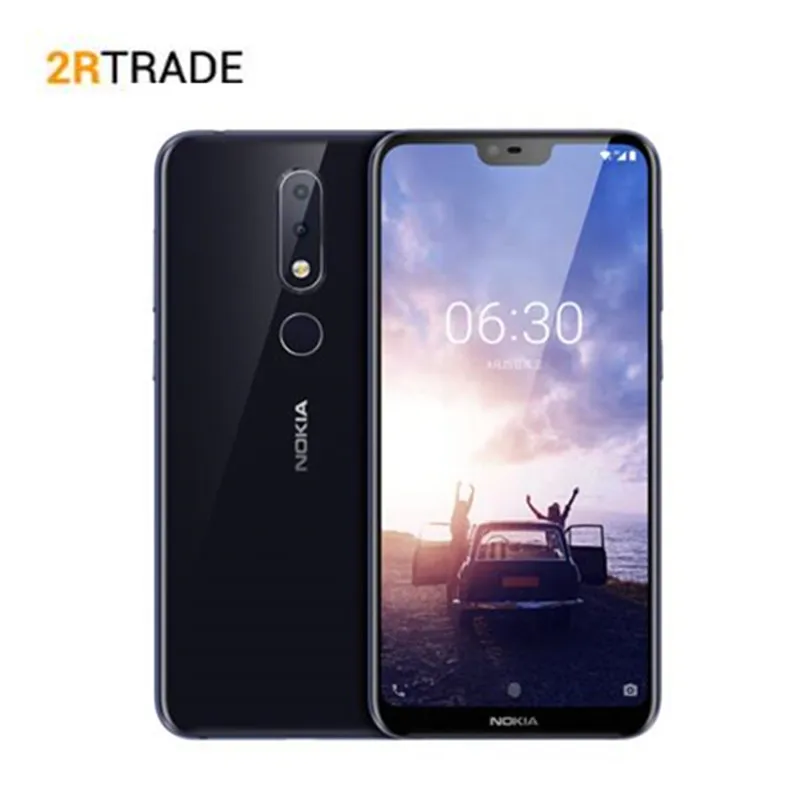 

Nokia X6/6.1plus Mobile Phone 6+64G Snapdragon 636 Octa Core 5.8 inch TA1099 FHD 16.0MP+5.0MP Camera Fingerprint ID Smartphone