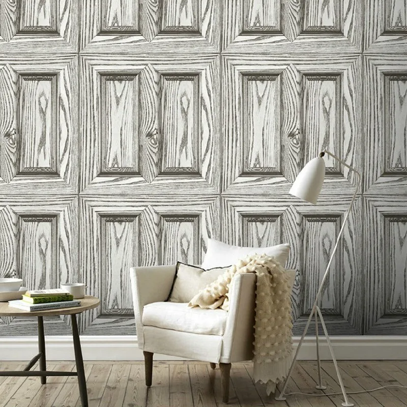 

Free Shipping Retro Imitation Wooden Wallpaper Individual Wooden Jade Shop Clothing Store Restaurant Features Wooden Wallpaper