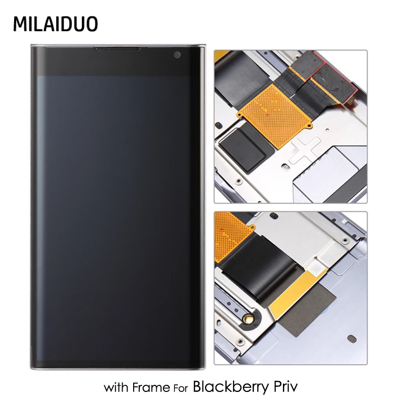 ЖК дисплей для BlackBerry Priv кодирующий преобразователь сенсорного экрана в сборе