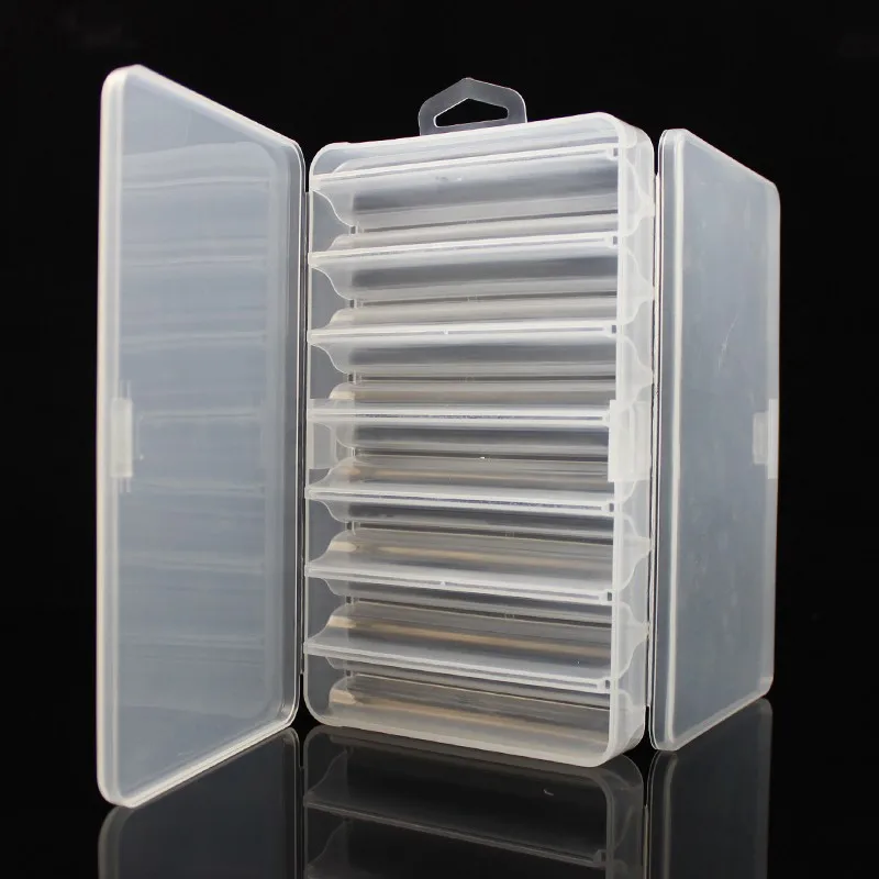 Double Side 14 Compartments Fishing Lure Box for Shrimp Bait Metal Spoon Lures Storage Multi-function Fishing Tackle Box hot