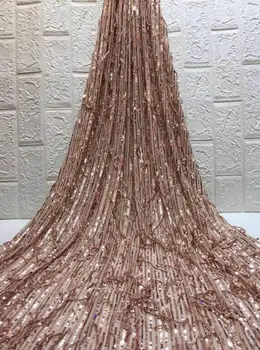 

beautiful Sat-3.2010 Nigerian fabric for party dress new African embroidered lace fabric