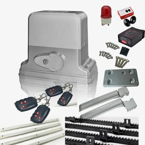 

Chisung 1800kg electric sliding gate motors/automatic gate opener engine with gear racks 1 gate photocell 4 remote control
