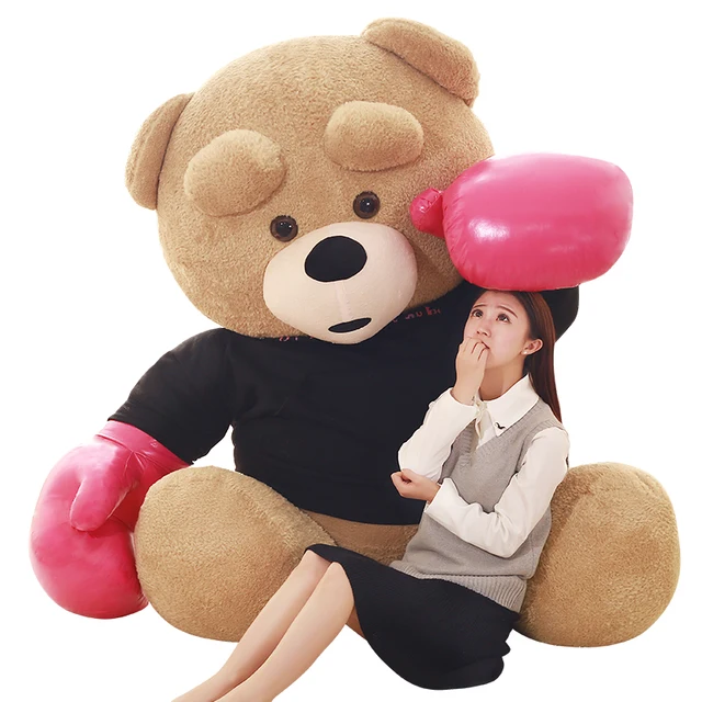 240cm oversize boxing bear doll eyebrow animal bear plush toys love