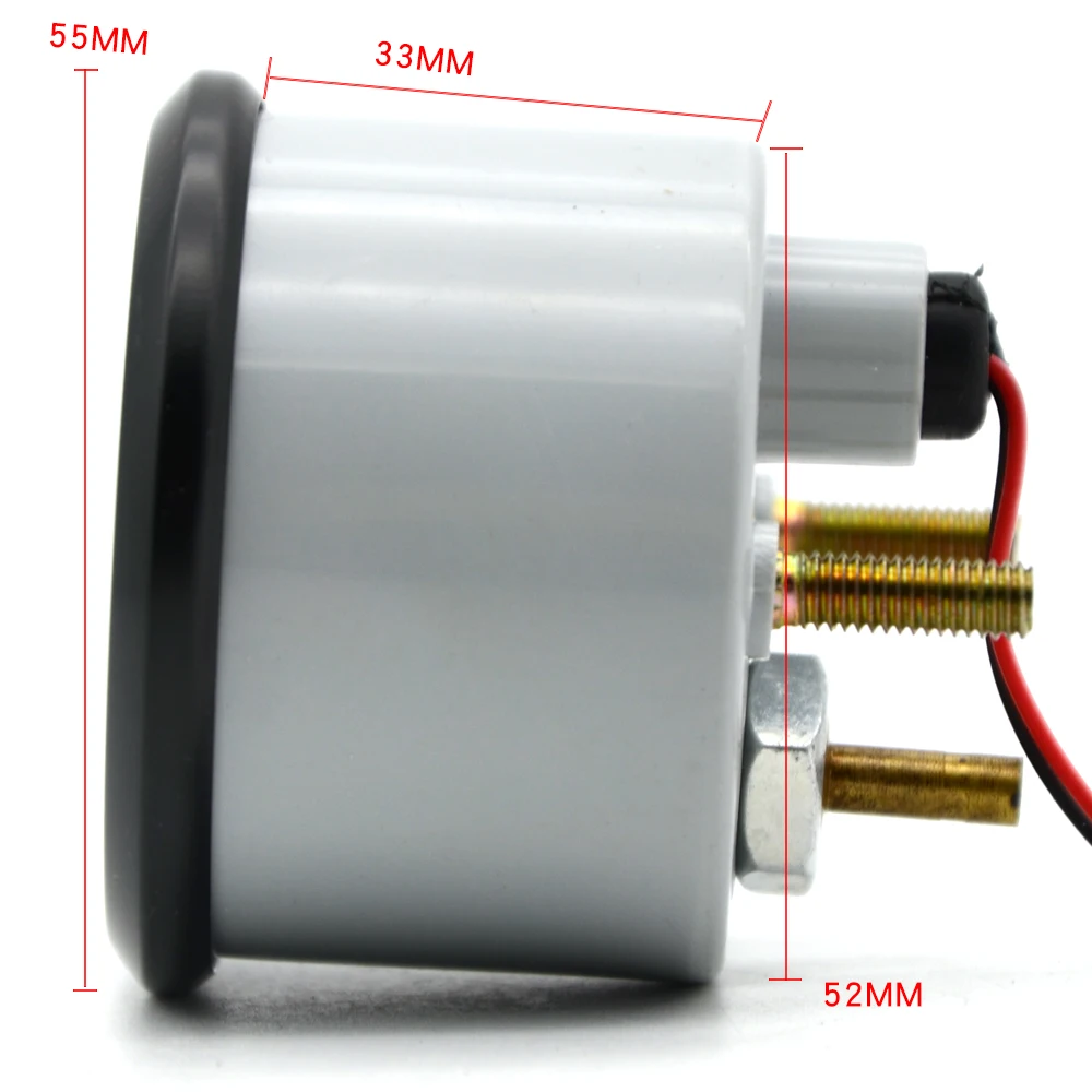 " 52 мм авто турбо Boost Gauge аналоговый углеродного волокна лицо-30~ 30 PSI метр Белый фоновый свет