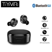 TWS X20 Bluetooth наушники с микрофоном настоящие беспроводные наушники стерео музыкальные гарнитуры водонепроницаемые с зарядным устройством для samsung iPhone