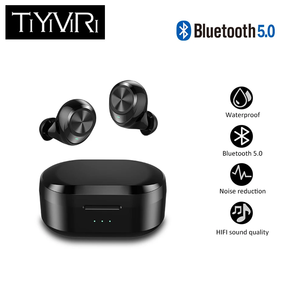 

Wireless Headphone Bluetooth 5.0 Earbuds Touch Control Sports Headsets Handsfree 7 Hours Music Time 500mAh Siri control for ios