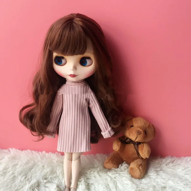 1/6 Одежда для куклы blyth bjd аксессуары кукол Pullip Модный Красочный свитер блайз 30 см