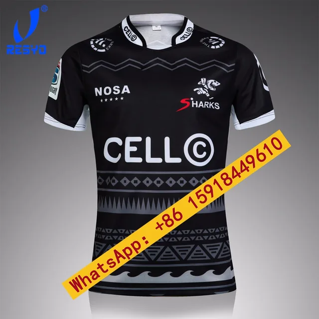 RESYO NRL NEW ZEALAND SHARKS RUBGY JERSEYS/TOP QUALITY  FREE SHIP