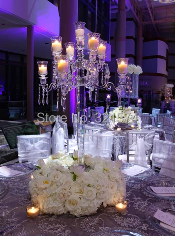 9 arms 90cm 35.43inch Tall Wedding Candelabra Centerpieces