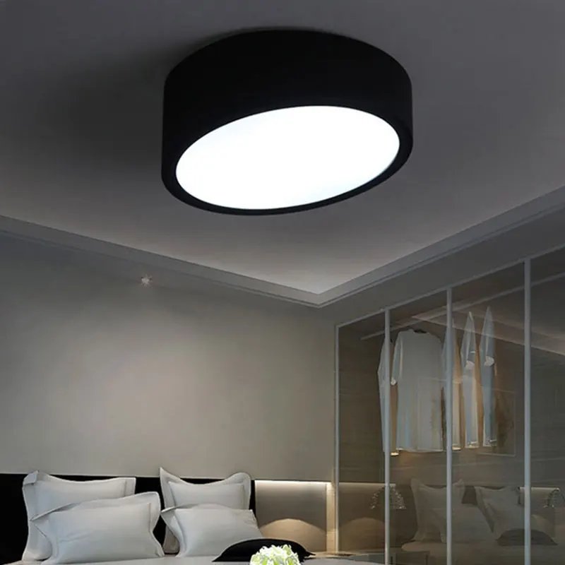 

Creative Metal Led Ceiling Lamp AC 110V /220V Geometric Circle Led Ceiling Light For Living Room Bedroom Hallway Decor