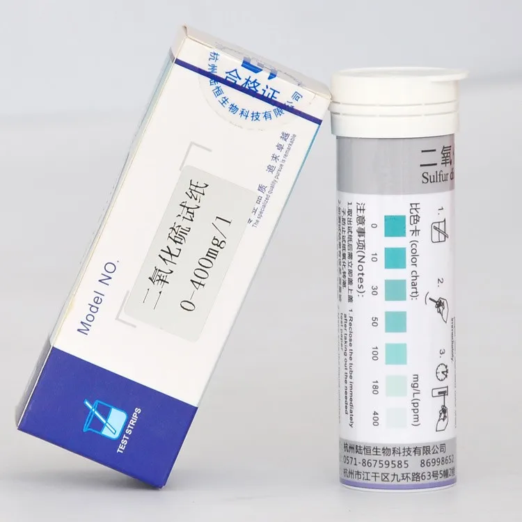 

Luheng Sulfur Dioxide Test Paper 0-400 Rapid Determination Kit of Sulfur Dioxide Concentration in Waste Water