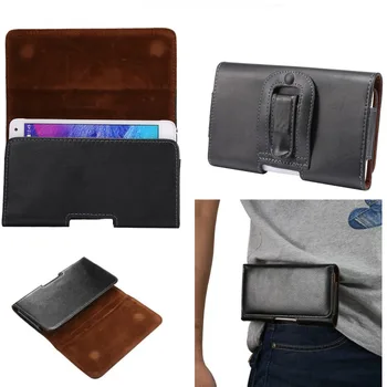 

Luxury Genuine Leather Men Waist Bag Clip Belt Pouch Case For Samsung Galaxy A3 A5 A7 2017 A8 S8 Plus S9 S9 Plus J3 J5 J7 Note 8