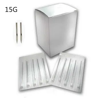

100pcs 15G Disposable Body Piercing Needles Sterile Steel For Navel Ear Nose Lip Wholesale Supply