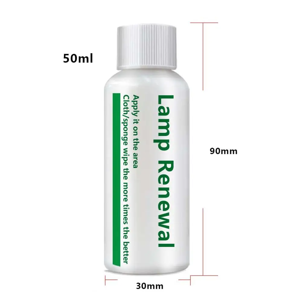 20/50 мл автомобильных фар покрытие комплект для ремонта фар авто ремонт агент Жидкость Для Полировки Автомобиля средство по уходу за автомобилем - Цвет: 50 ml