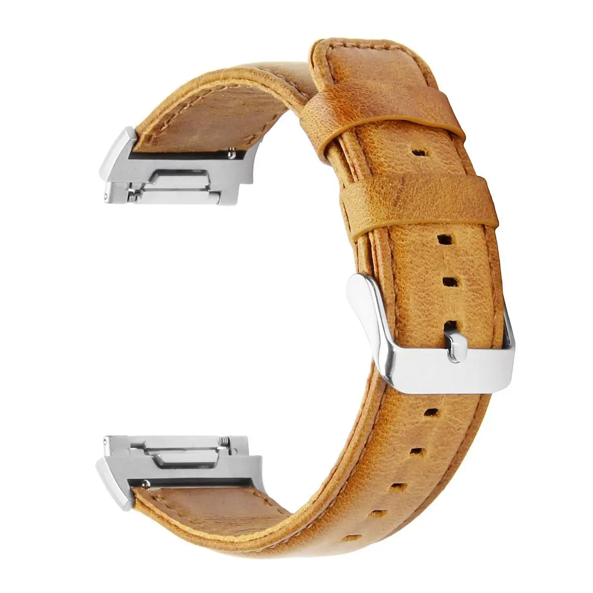 Brown Retro First Layer Cowhide Watch Band for Fitbit Ionic Genuine Leather Strap for Fitbit Ionic Band Bracelet Wristband Brown Retro First Layer Cowhide Watch Band for Fitbit Ionic Genuine Leather Strap for Fitbit Ionic Band Bracelet Wristband