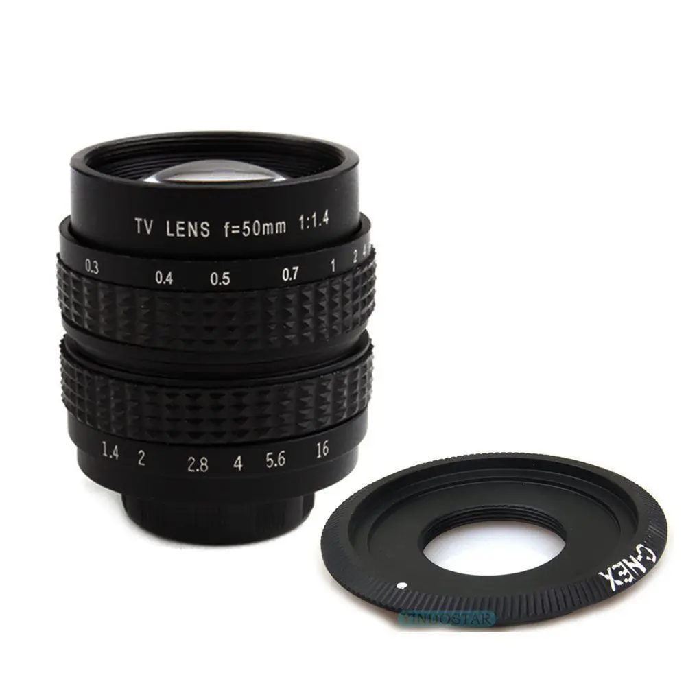 Fujian 50 мм F1.4 CCTV Lens C Mount to Sony A6000 A6500 A6300 A5000 NEX 5T N6 N7 N 3N NEX6 NEX7|50mm f1.4|lens c mountfujian 50mm |