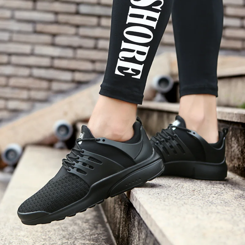AGUTZM Mesh Shoes for Men Work out Lace Up Black Red Comfortable Light weight Casual sPU Sole New Style Brand Sapatos casuais AGUTZM Mesh Shoes for Men Work out Lace Up Black Red Comfortable Light weight Casual sPU Sole New Style Brand Sapatos casuais