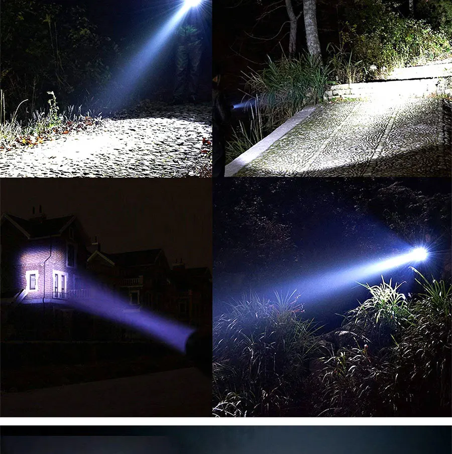 High Quality LED Flashlight XML T6 Linterna Torch 1600LM Waterproof Outdoor Camping Powerful Led Flashlights 5 Modes Dimmable (12)