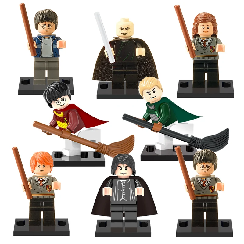 

in stock Harry Potter building blocks toys Hermione Malfoy Ron Lord Voldemort Snape model bricks toys XINH X0121